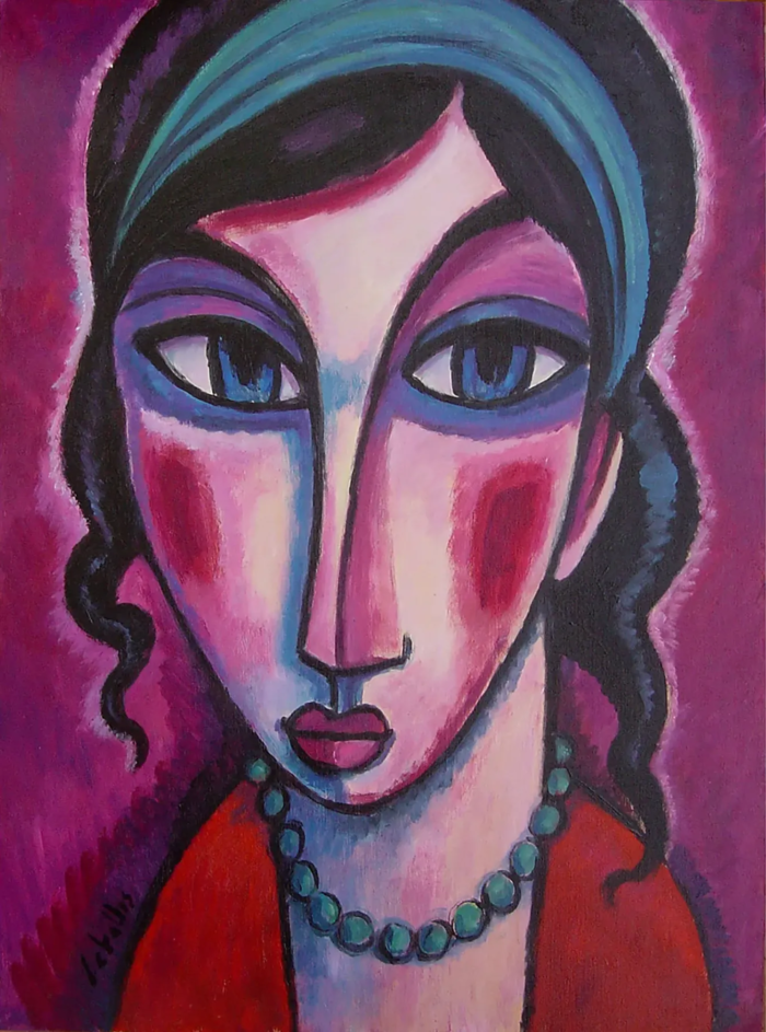 Retrato femenino obra de Martí Ceballos