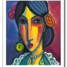 Gypsy with white flower