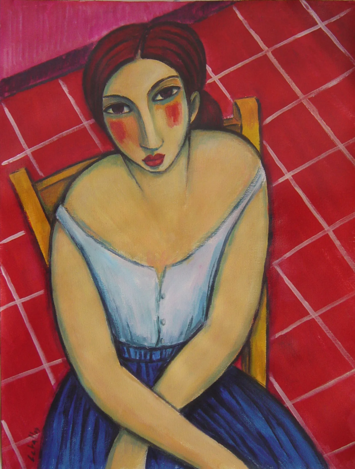 Retrato femenino obra de Martí Ceballos
