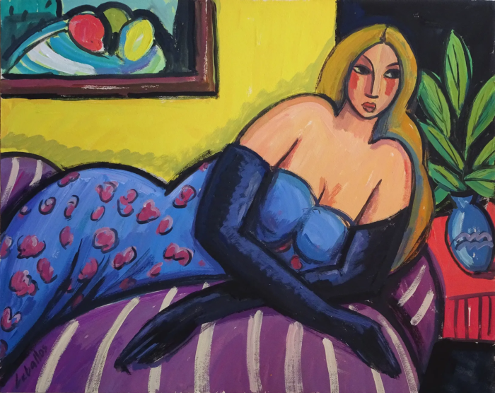 Retrato femenino obra de Martí Ceballos