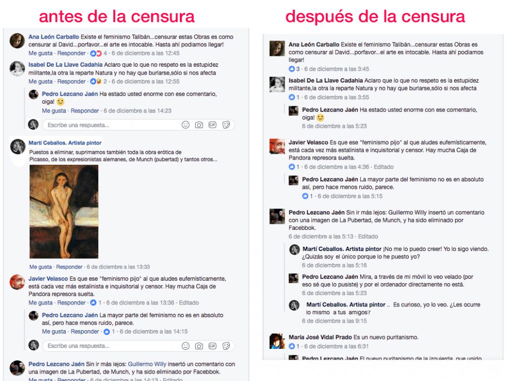 censura facebook